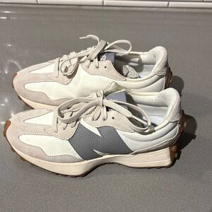 New Balance White and Gray Athletic Shoes